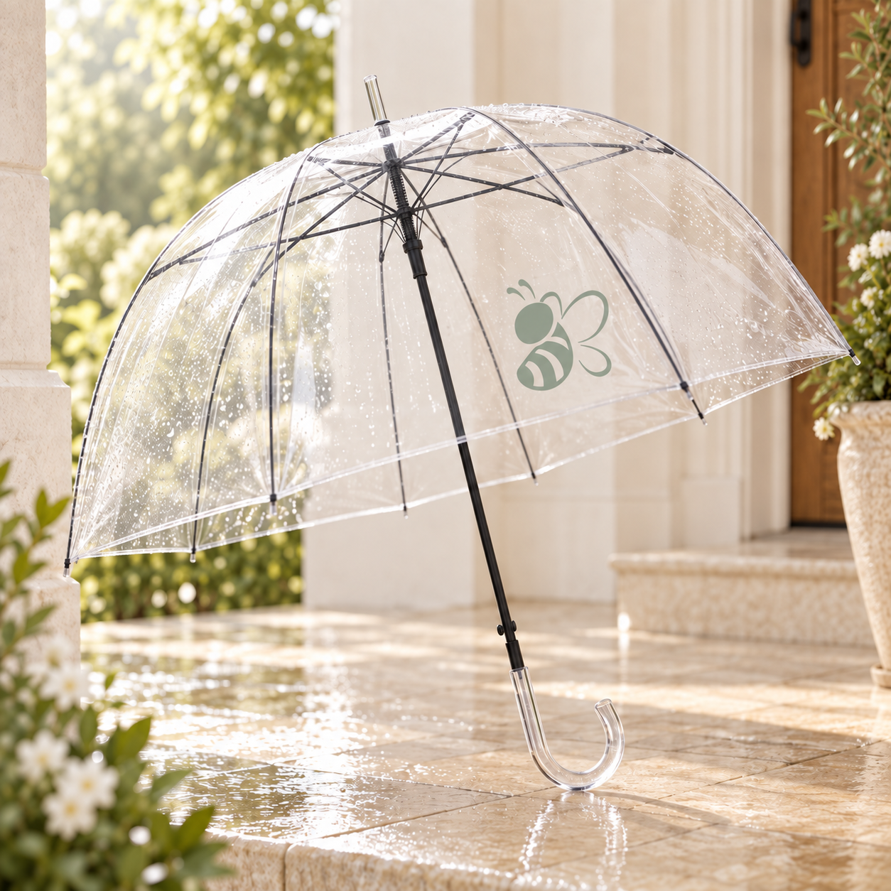Clear Logo Umbrella product virtual